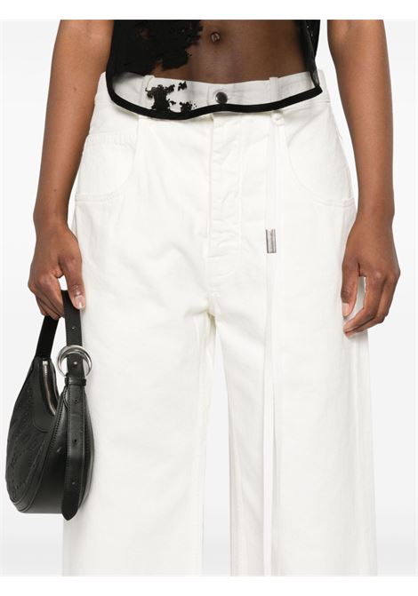 White Claire mid-rise wide-leg jeans ANN DEMEULEMEESTER - women ANN DEMEULEMEESTER | 2401WTR41DFA038004